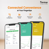 Temtop T1 Bluetooth Indoor Thermometer and Hygrometer, Room Temperature Humidity Monitor